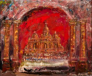 In a Church, St. Paul (olja på duk) av Anne Redpath