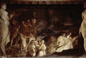 Avsnitt av Jasons liv: Jasons falska begravningar (Fresco av Annibale Carracci