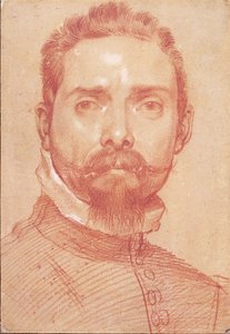 Manligt porträtt av Annibale Carracci