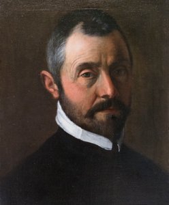 Porträtt av en man, Annibale Carracci av Annibale Carracci