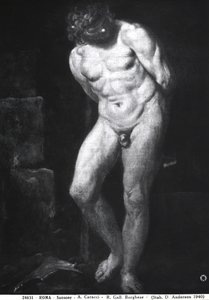 Simson, ca 1580-1609 av Annibale Carracci