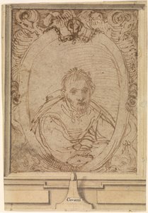 Självporträtt, 1580-tal av Annibale Carracci