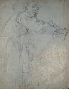 Studie av en draperad mansfigur, 1580-1609 av Annibale Carracci