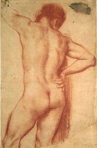 Studie av en naken man, 1600-talet av Annibale Carracci
