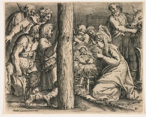 Herdarnas tillbedjan av Annibale Carracci