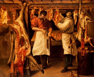 Slaktarens butik av Annibale Carracci