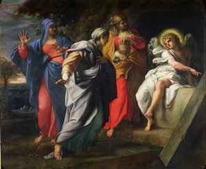 De heliga kvinnorna vid Kristi grav, ca 1597-8 av Annibale Carracci