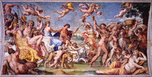 Bacchus och Ariadnes triumf av Annibale Carracci