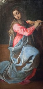Jungfru av bebådelsen av Annibale Carracci