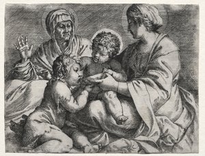 Jungfru med skålen, 1606. av Annibale Carracci