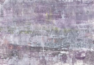 Strukturerad abstrakt bild i lila och grått av Annick