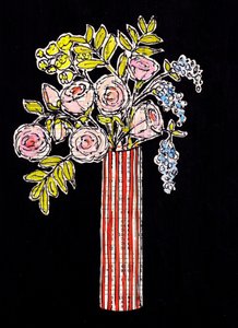 Vackert blomstervas av Annick