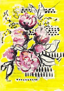 Ljusa rosa blommor