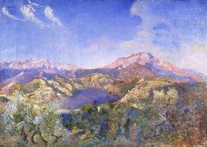 Italienskt landskap (olja på duk) av Annie Louisa Swynnerton
