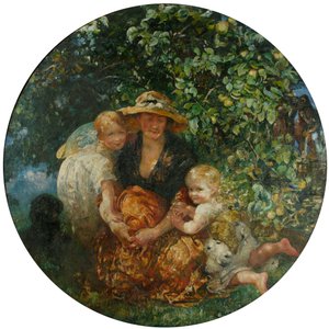 Mrs A Scott-Elliot och barn