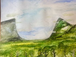 Den grönskande bergsdalen av Annika Tiren