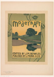 Annons för Modern Art tijdschrift magazine Les Maîtres de l