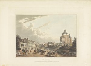 Avvoer av franska kanonnen från Waterloo Waterloo. Förmedling av den franska kanonen från stridsfältet, den 24 juli 1815 (titel på objekt) av Anonymous