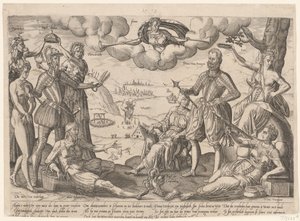 Allegoriskt tryck av hertigen av Alva och prinsen av Orange Allegoriskt tryck av hertigen av Alva och prinsen av Orange, ca. 1572 av Anonymous