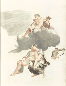 Apollo på molnen och Jupiter med Callisto av Anonymous