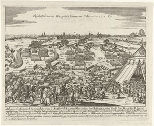 Beleg van Valenciennes, 1567 Belägring av Valencena Margarita Parmesi Gubernatrice 15.67 (titel på objekt) av Anonymous