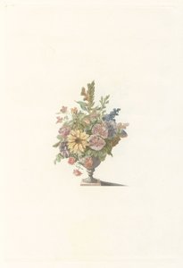 Blomvas inklusive en solros av Anonymous