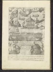 Bucintoro och andra schepen i Venedig Scènes uit het Venetiaanse leven (serietitel) Habiti d