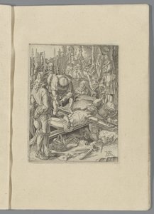 Kristus spikade på korset The Little Passion (serietitel) Passio Christi Ab Alberto Durer Nurenburgensi Effigiata (serietitel) av Anonymous