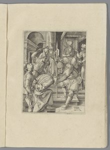 Kristus för Annas De kleine Passie (serietitel) The Passion of Christ Effigied av Albert Durer av Nürnberg (serietitel) av Anonymous
