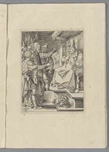 Kristus för Kaifas De kleine Passie (serietitel) The Passion of Christ Effigied av Albert Durer av Nürnberg (serietitel) av Anonymous