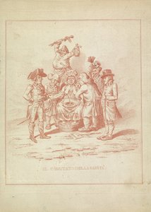 Hälsokommittén, 1795 Il Comitato della Sanita (titel på objekt) Hollandia Regenerata (italiensk kopia) (serietitel) av Anonymous