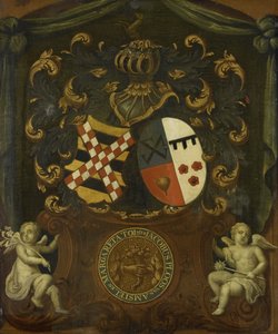 Jacob Ploos van Amstels och Margareta Tols alliansvapen, 1683 av Anonymous