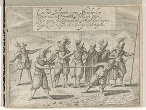 Slaget om den gyllene pinnen, 1608 av Anonymous