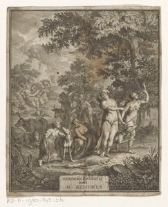 Diana och Shepherds Titelsida för: Gerard Kempher, Herderszangen, 1732 av Anonymous
