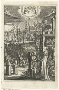 Emblem med människan som i allt är medveten om Guds allestädesnärvaro The Wech of Eternal Life (serietitel) av Anonymous