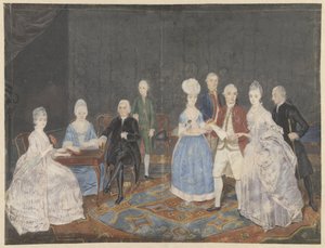Familjegrupp på nio personer av Anonymous