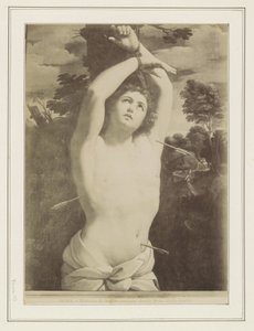 Fotoreproduktion av en målning av Guido Reni, föreställande Saint Sebastians martyrskap ROMA - Martirio di San Sebastiano, Guido Reni. Campidoglio (titel på objekt) av Anonymous