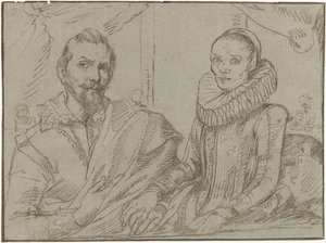 Frans Snijders och hans hustru Margaretha de Vos av Anonymous