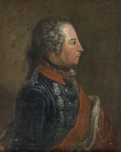 Fredrik II den store (1712-86), kung av Preussen av Anonymous