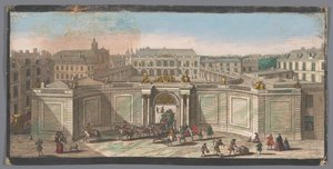 Utsikt över Hôtel de Soubise i Paris Vue de l