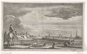 Utsikt över Cambrai, 1677 Bild av Cameryk, som den är, år 1677. av Lodewyk den XIV. konstigt intaget (titel på objekt) av Anonymous