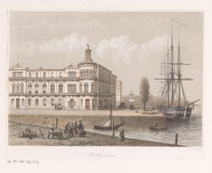 Vy över Royal Dutch Yacht Club i Rotterdam av Anonymous