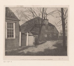 Utsikt över Sint-Willibrorduskerk utanför Veste i Amsterdam Kyrkan St. Willibrordus utanför Veste, i Amsterdam (titel på objektet) av Anonymous