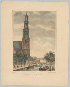 Utsikt över Westertoren i Amsterdam Westertoren i Amsterdam (titel på objekt) Utsikt över de sex huvudtornen i staden Amsterdam. 2nd Cahier (serietitel) av Anonymous
