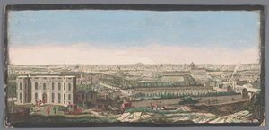 Utsikt över staden Paris sett från observatoriet Allmän bild av staden Paris, prize de la hauteur de l