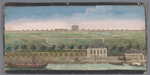 Utsikt över Chateau de Belle-Vue i Meudon Autre vüe du Chateau de Belle-Vüe (...) (titel på objekt) av Anonymous