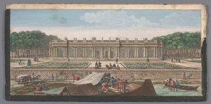 Utsikt över Grand Trianon i Versailles trädgård av Anonymous