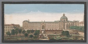 Utsikt över Hôpital de la Salpêtrière i Paris Vue de l