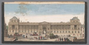 Utsikt över Palais du Louvren i Paris av Anonymous