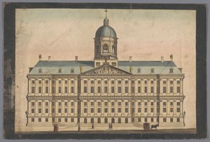 Utsikt över stadshuset i Amsterdam av Anonymous